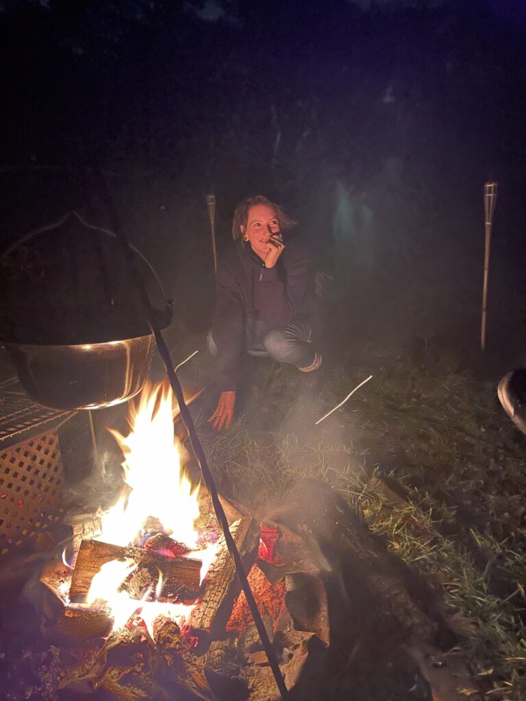 Kampvuur avond