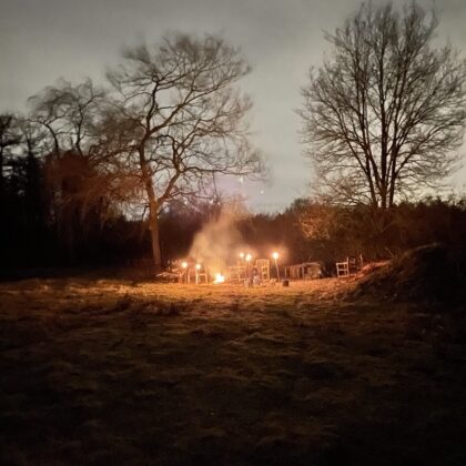 Kampvoer avond eigen hapjes en drankjes