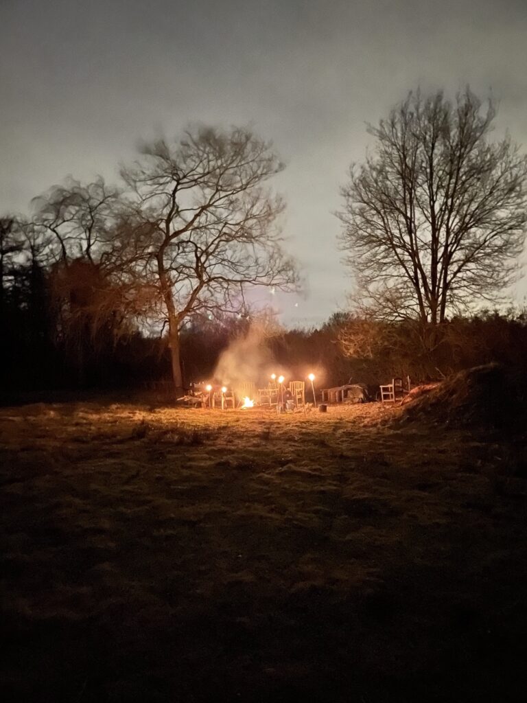 kampvoer avond